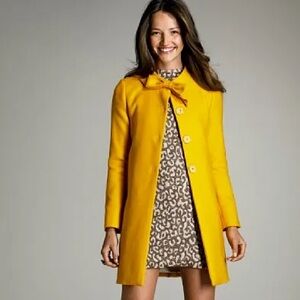 J. Crew Bow Collar Coat